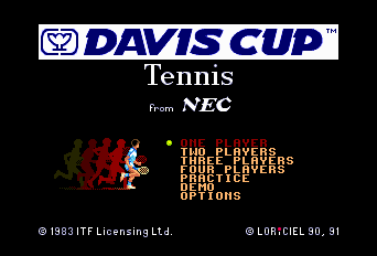 Davis Cup Tennis Title Screen